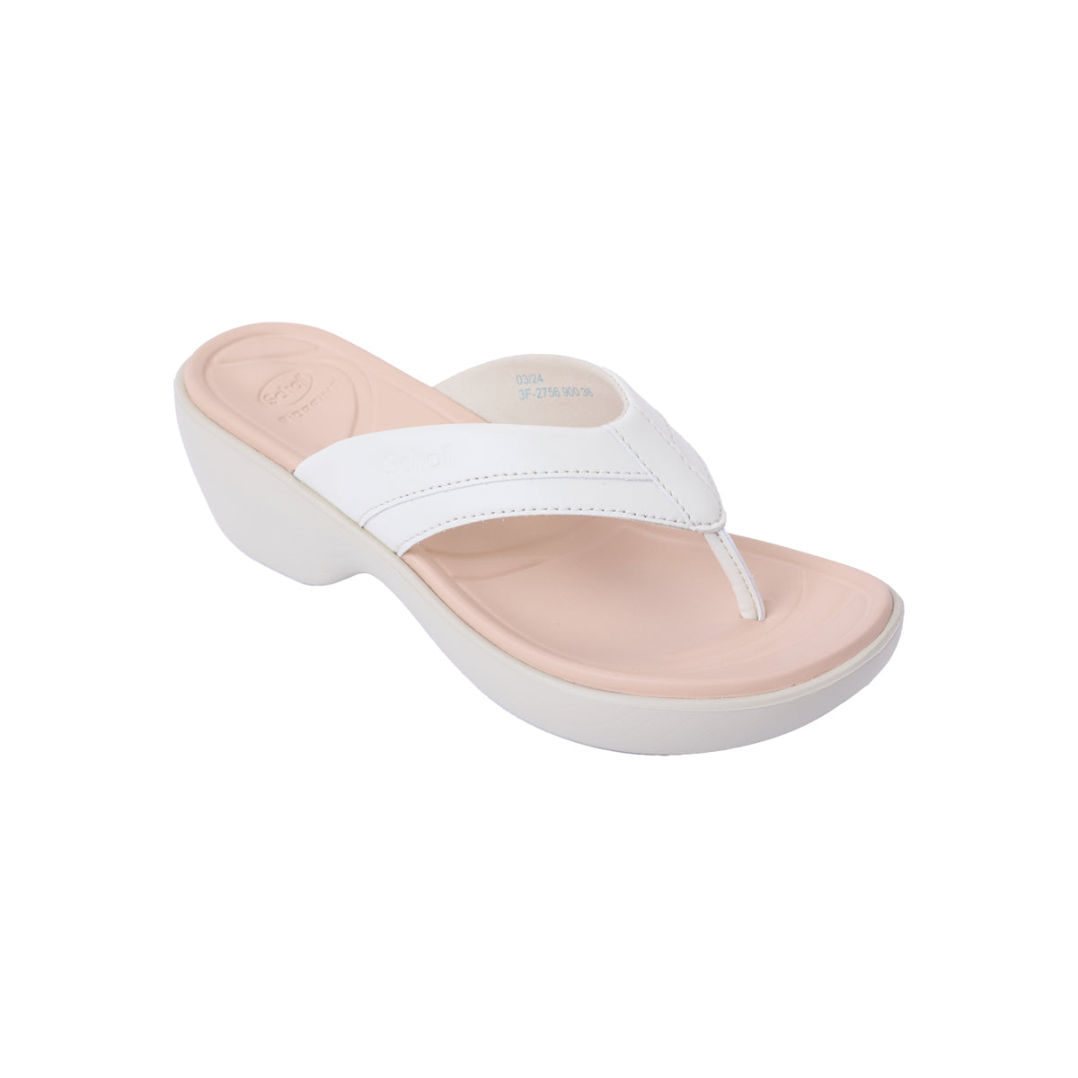 รองเท้าแตะ ผู้หญิง สกอลล์ หูหนีบ รุ่น Freya สี Off White