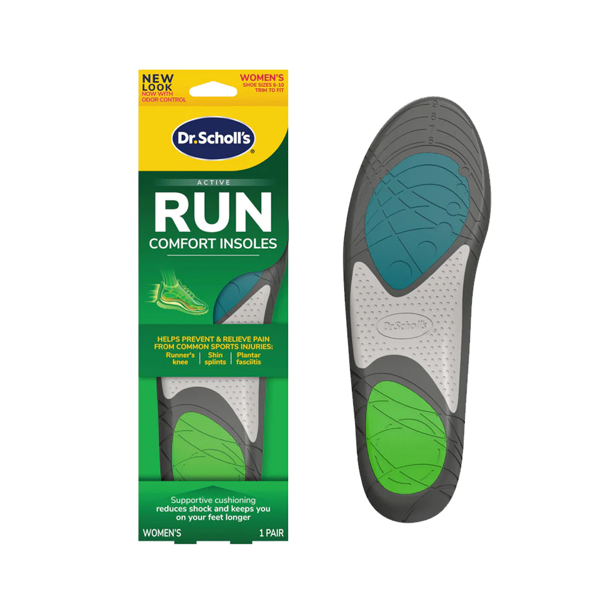 แผ่นรองเท้า สำหรับการวิ่ง Dr.Scholls Active Run Comfort Insoles - Scholl Shoes Thailand