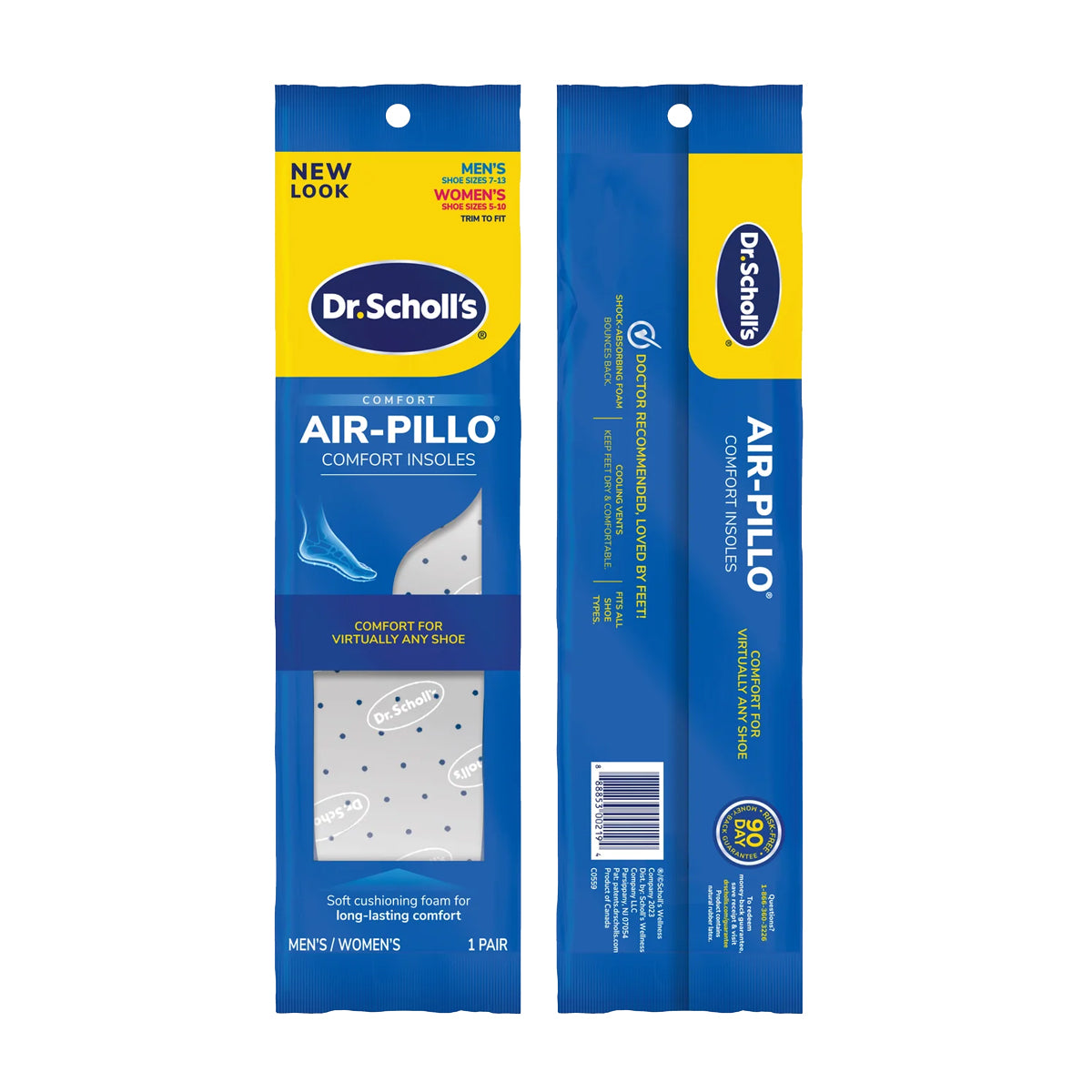 แผ่นรองเท้า พื้นนุ่ม ระบายอากาศได้ดี Dr.Scholls Air-Pillo® Comfort Insoles - Scholl Shoes Thailand