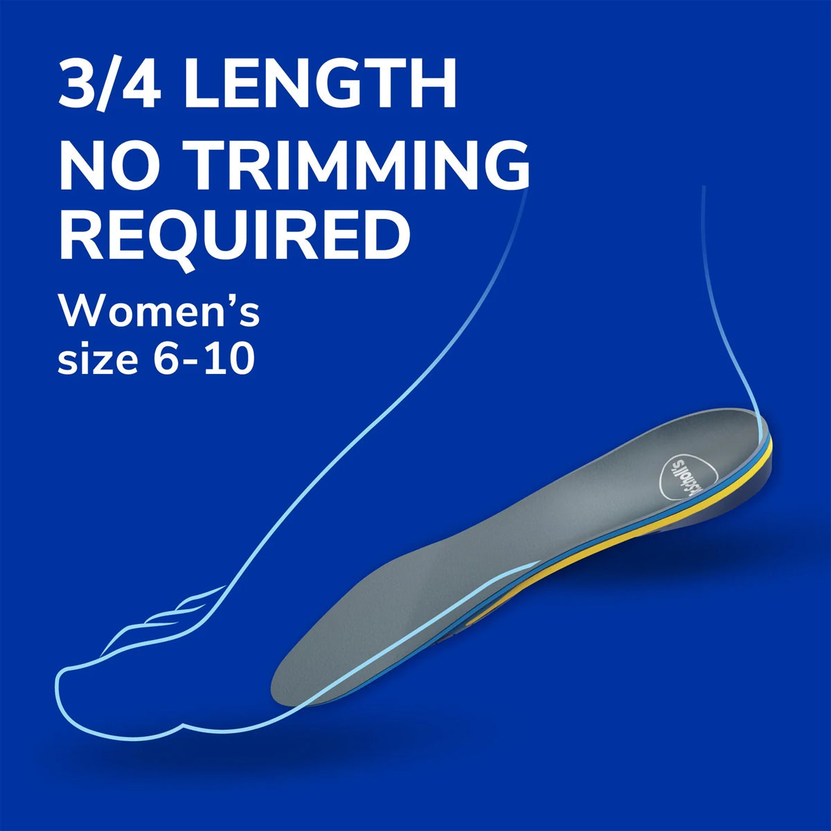 แผ่นรองเท้า สำหรับอาการปวดข้อเท้า ข้อเข่า สะโพก Dr.Scholls Support Arthritis Support Insoles Women - Scholl Shoes Thailand