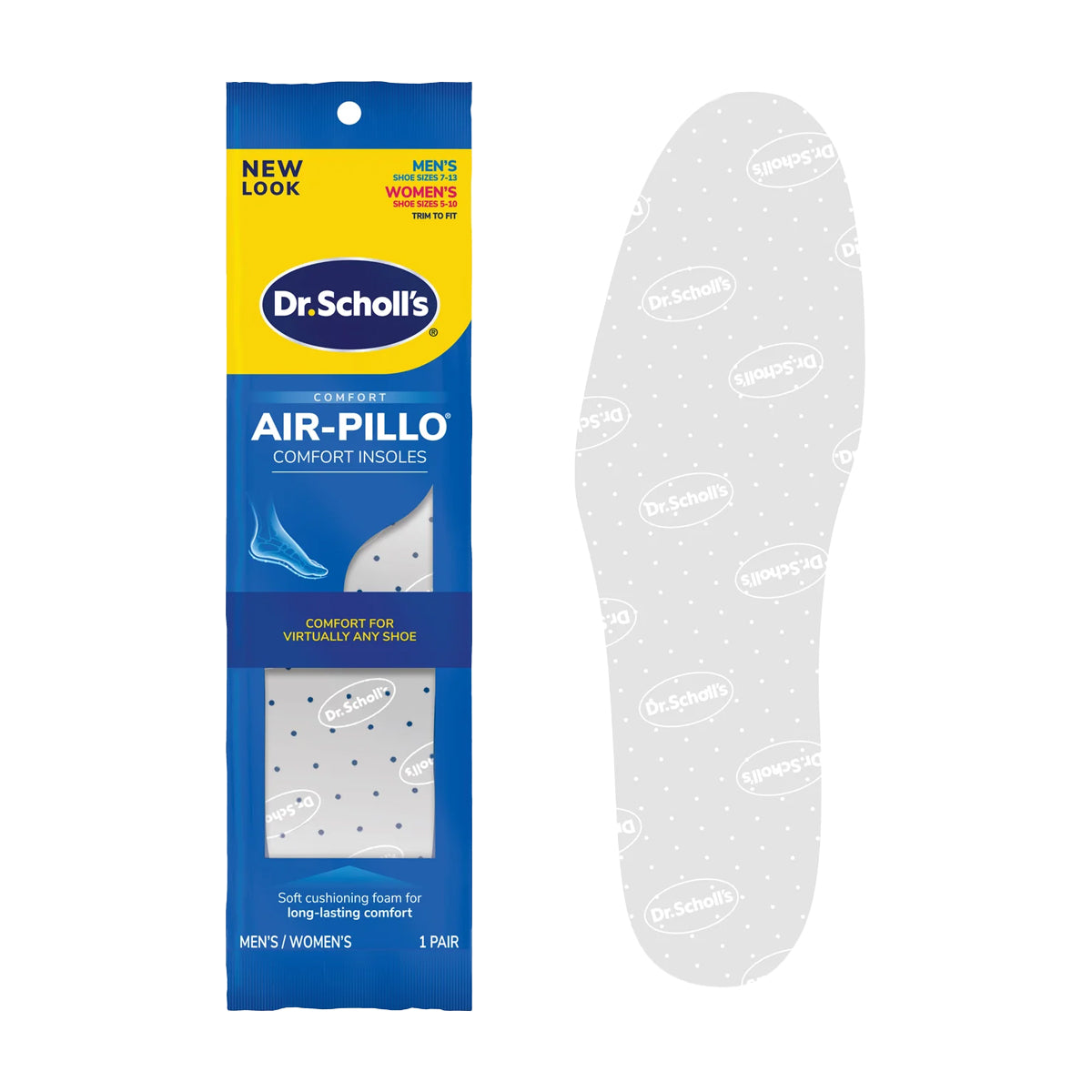 แผ่นรองเท้า พื้นนุ่ม ระบายอากาศได้ดี Dr.Scholls Air-Pillo® Comfort Insoles - Scholl Shoes Thailand