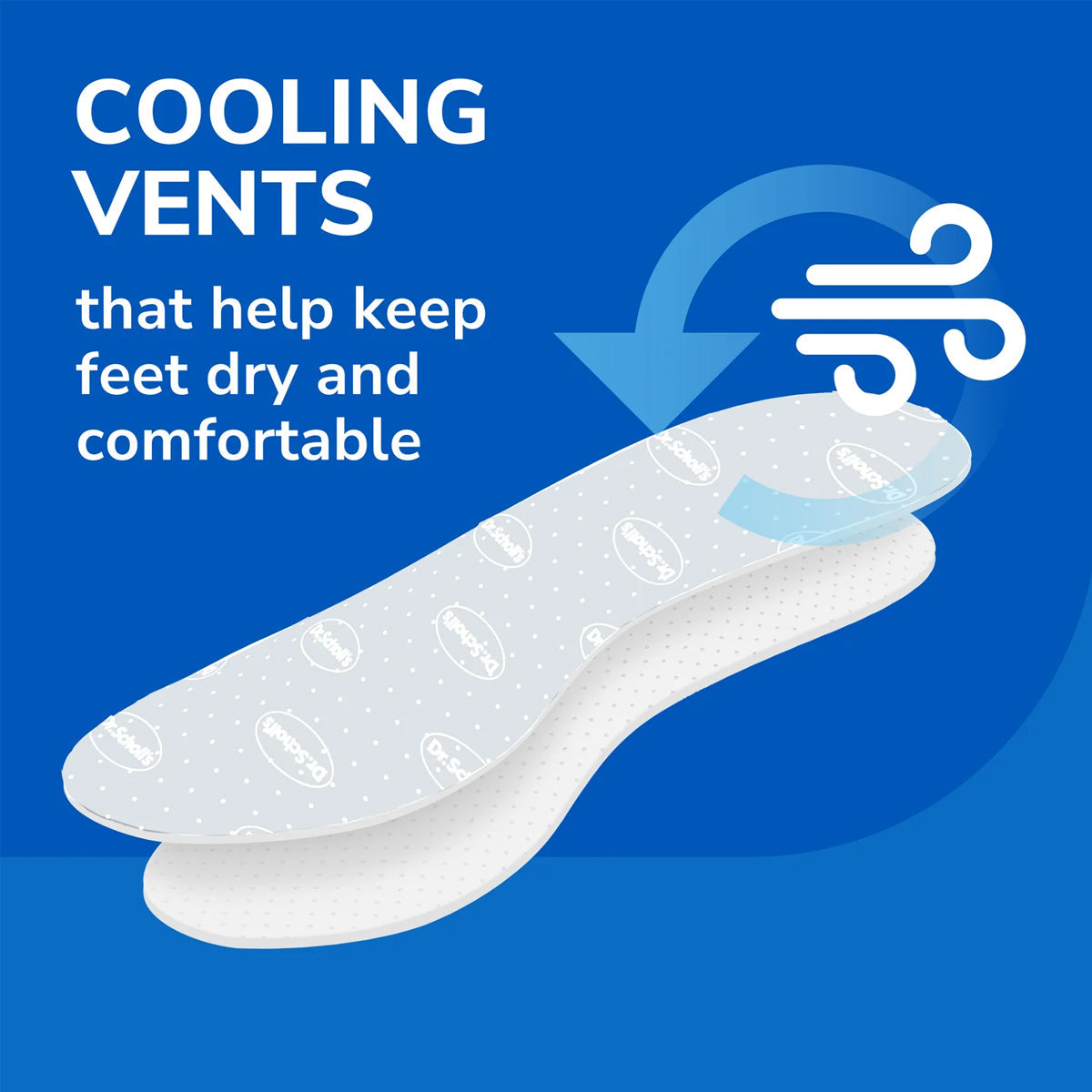 แผ่นรองเท้า พื้นนุ่ม ระบายอากาศได้ดี Dr.Scholls Air-Pillo® Comfort Insoles - Scholl Shoes Thailand