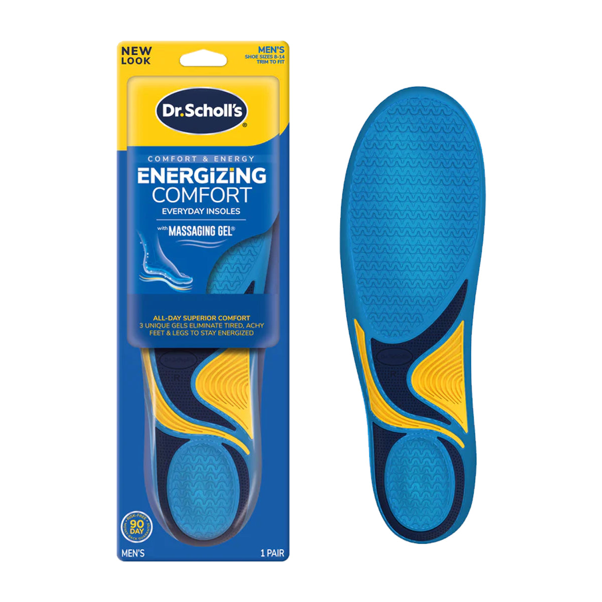 แผ่นรองเท้า เพื่อความสบายเท้าตลอดวัน Dr.Scholls Comfort & Energy Energizing Comfort Everyday Insoles with Massaging Gel - Scholl Shoes Thailand
