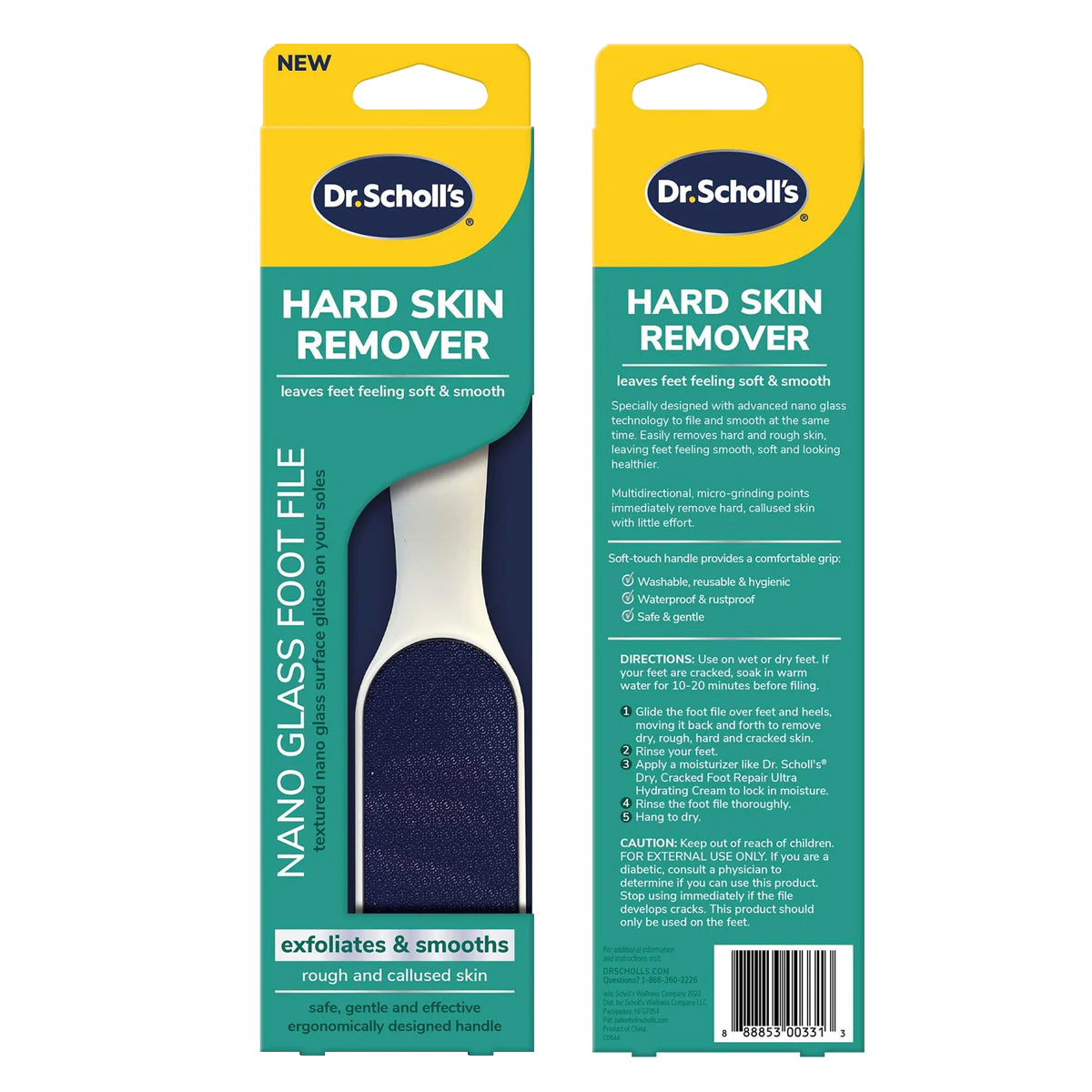 ตะไบขัดฝ่าเท้านาโนกลาส สำหรับฝ่าเท้าแตก Dr. Scholl’s Hard Skin Remover Nano Glass Foot File - Scholl Shoes Thailand