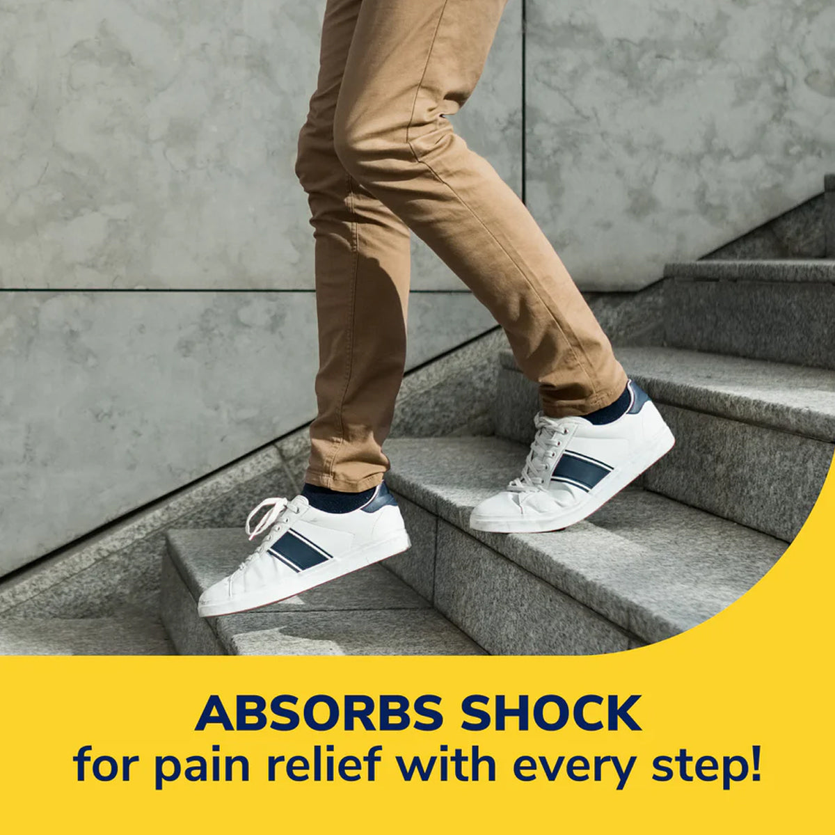 แผ่นรองเท้า สำหรับอาการปวดเข่า ปวดข้อต่อ Dr.Scholls Pain Relief Knee Men - Scholl Shoes Thailand