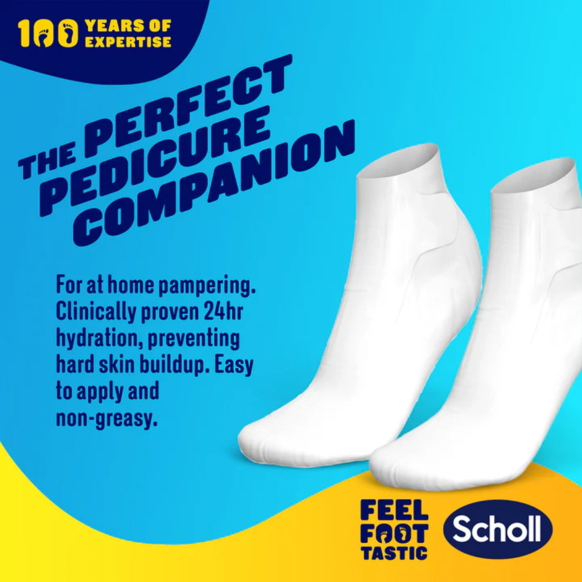มาส์กเท้า สำหรับเท้าแห้ง สูตร ทริปเปิ้ล ออยล์ Scholl EXPERTCARE Nourish PediMask Triple Oil - Scholl Shoes Thailand