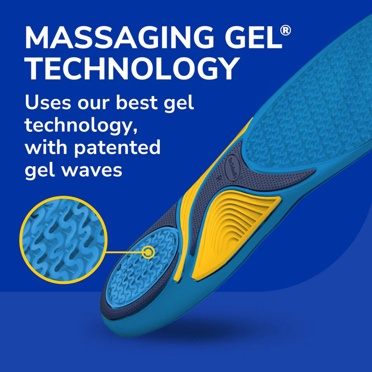 แผ่นรองเท้า เพื่อความสบายเท้าตลอดวัน Dr.Scholls Comfort & Energy Energizing Comfort Everyday Insoles with Massaging Gel - Scholl Shoes Thailand