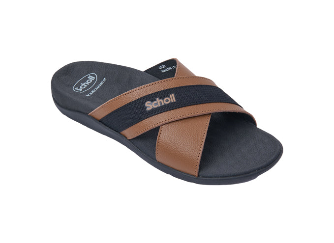 รองเท้าแตะ ผู้ชาย สกอลล์ แบบสวม รุ่น Xavian Brown - Scholl Shoes Thailand