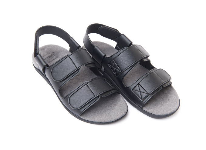 รองเท้าแตะ ผู้ชาย สกอลล์ รัดส้น รุ่น Banjo ดำ - Scholl Shoes Thailand