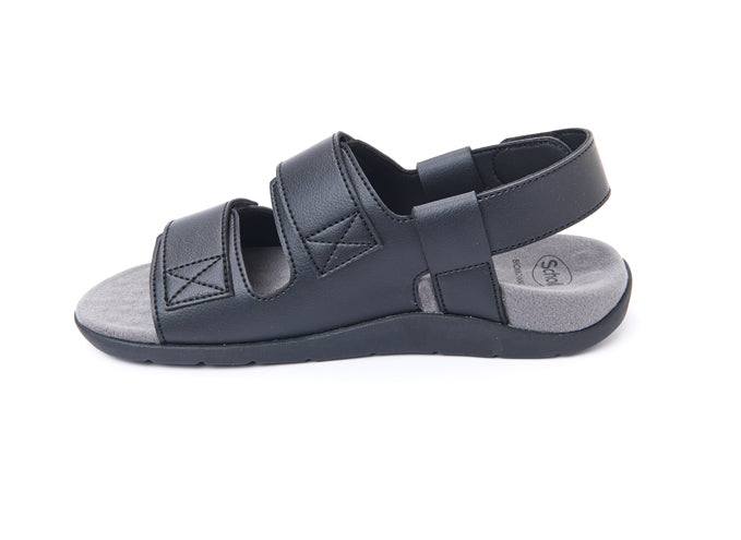 รองเท้าแตะ ผู้ชาย สกอลล์ รัดส้น รุ่น Banjo ดำ - Scholl Shoes Thailand