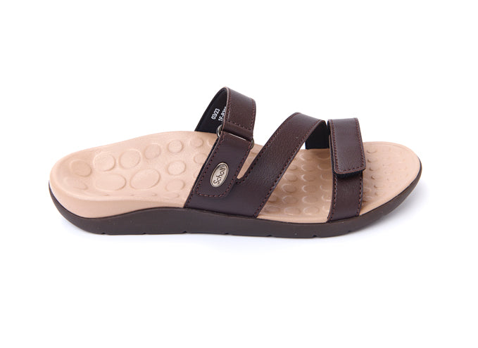 Women's slip-on sandals, Metha model, black