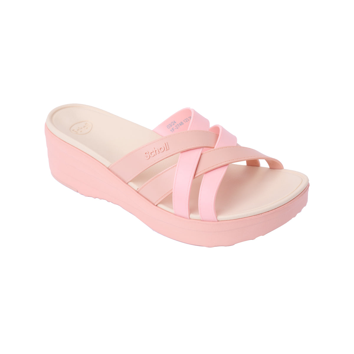 รองเท้าแตะ ผู้หญิง สกอลล์ แบบสวม รุ่น Cindy II สี Soft Pink