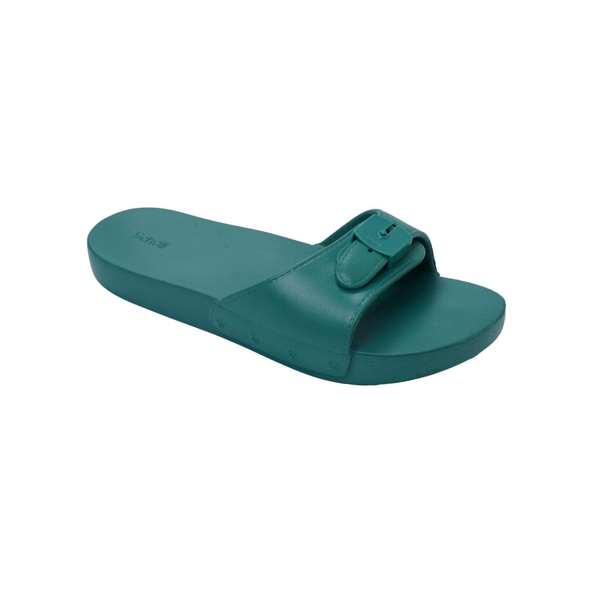 Women's Scholl Pescura Flat Aqua Slip-on Sandals