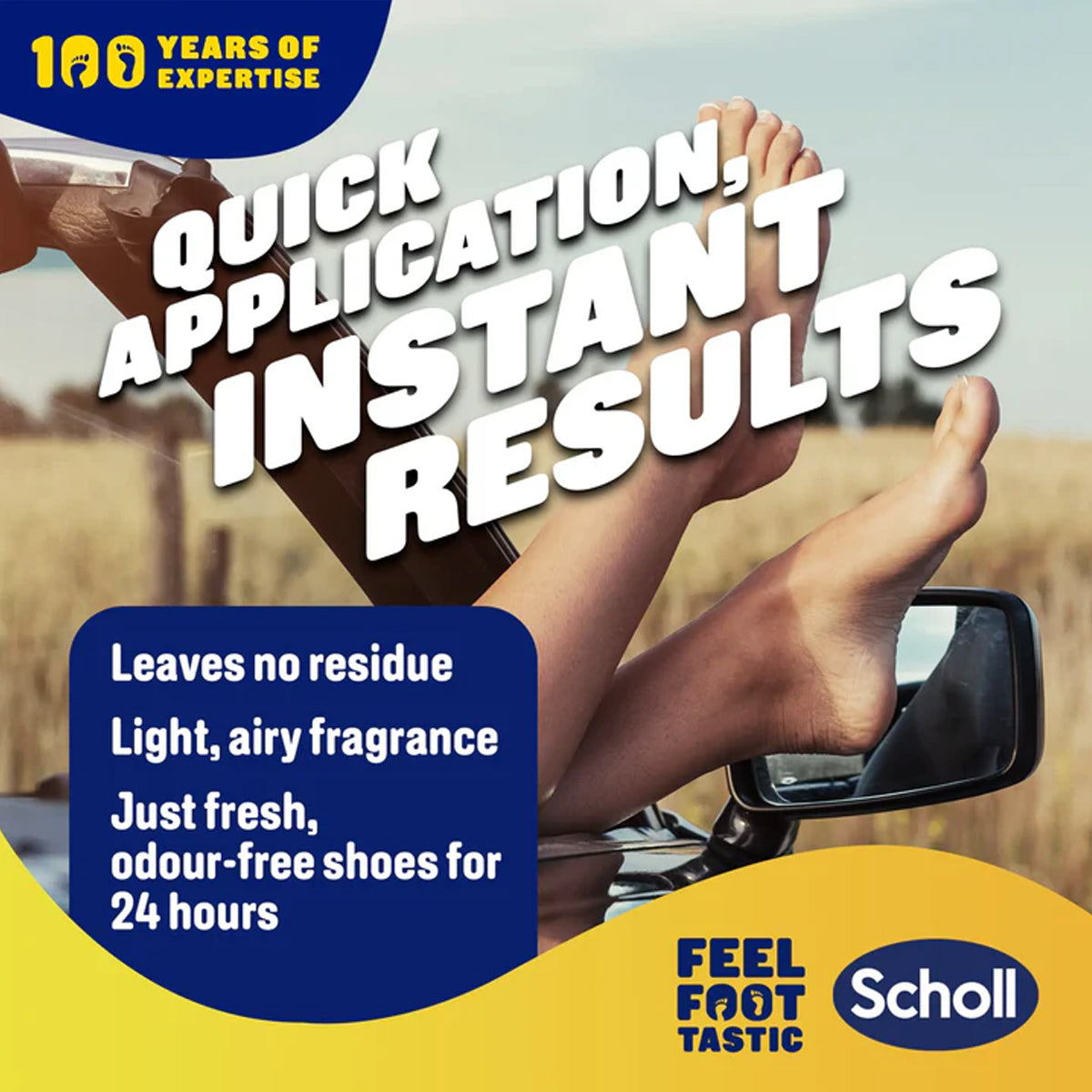 สเปรย์ระงับกลิ่นเท้า สกอลล์ Scholl Fresh Step Anti-Perspirant Foot Spray