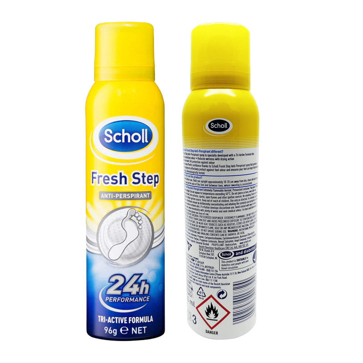 สเปรย์ระงับกลิ่นเท้า สกอลล์ Scholl Fresh Step Anti-Perspirant Foot Spray