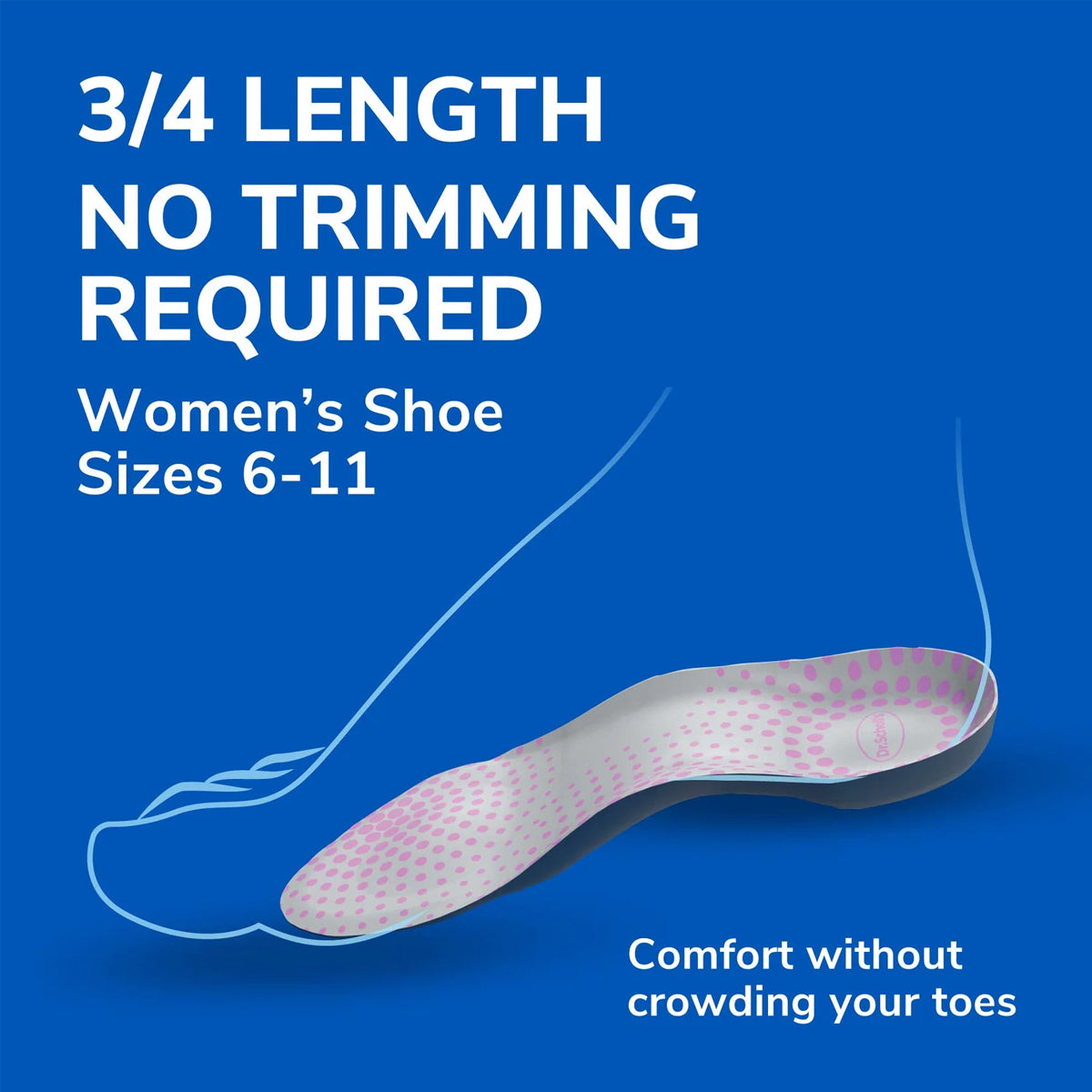 แผ่นรองเท้า สำหรับรองรับแรงกระแทกของปลายฝ่าเท้า อุ้งเท้า และส้นเท้า Dr.Scholls Tri-Comfort Insoles - Scholl Shoes Thailand