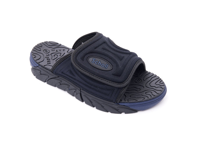 รองเท้าแตะ Unisex สกอลล์ แบบสวม รุ่น Sylas ดำ/น้ำเงิน - Scholl Shoes Thailand