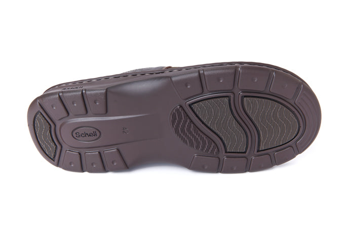รองเท้าแตะ ผู้ชาย สกอลล์ หูหนีบ รุ่น Indiana สีน้ำตาลเข้ม - Scholl Shoes Thailand