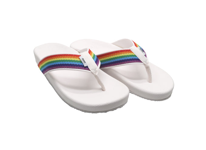 River Rainbow White  ริเวอร์ สีรุ้งขาว - Scholl Shoes Thailand