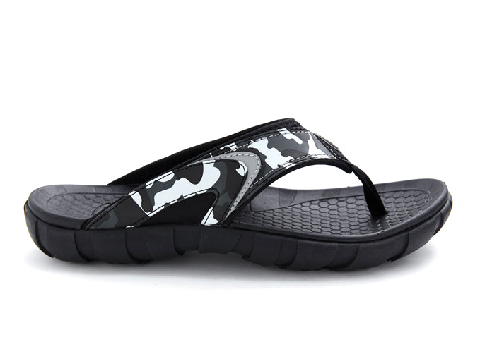 Camou thong Black / Grey เธเธฒเธกเธน เธ—เนเธญเธ เธชเธตเธ”เธณ / เธชเธตเน€เธ—เธฒ - schollshoesthailand