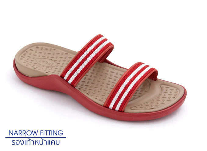 รองเท้าแตะ ผู้หญิง สกอลล์ แบบสวม รุ่น Sand IV สีแดง - Scholl Shoes Thailand
